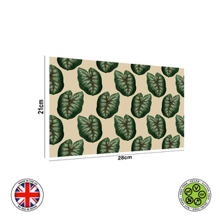 Exotic leaves Seamless Pattern edible cake topper decoration