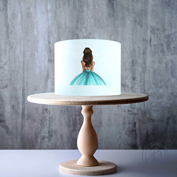 Personalised Ballet Dancer Ballerina Dancing Edible Icing Birthday Cake  Topper | eBay