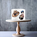 Gentleman, Father's day, Suit & Tie edible cake topper decoration
