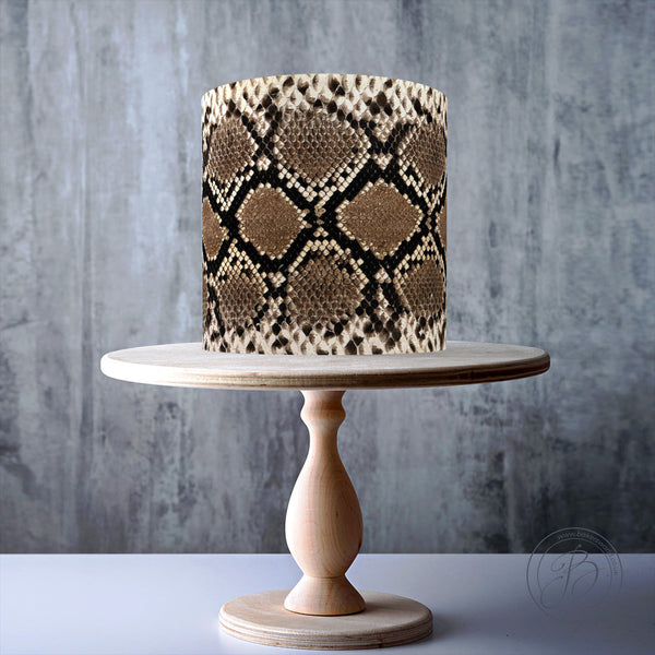 Snake Skin Texture Animal Pattern edible cake topper decoration