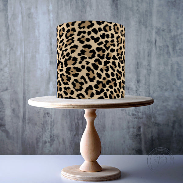 Edible Cake topper Cheetah leopard zebra tiger print sugar sheet paper  pattern