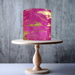 Pink Gold Foil effect edible cake topper decoration