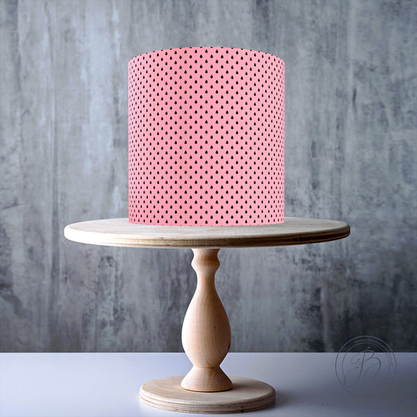 Light Pink Watermelon Seamless Pattern edible cake topper decoration