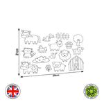 Colouring book - Farm Animals ( Paint Your Own ) edible cake topper decoration