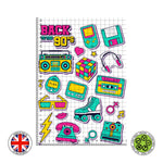 Back to the 90's retro stickers edible cake topper decoration