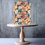 Panoramic Seamless Vintage Floral edible cake topper decoration