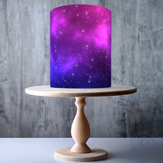 Panoramic Seamless Galaxy edible cake topper decoration