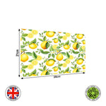 Watercolour Lemons Seamless Patterns edible cake topper decoration