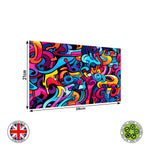 Abstract Graffiti Wall Art Seamless wrap around edible cake topper decoration