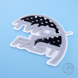 TWO FAST racing style Cake Charm