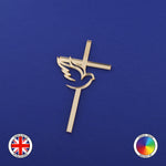 Christian Cross with Dove - Cake Charm