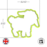 Cute sheep Easter Cookie and Fondant cutter