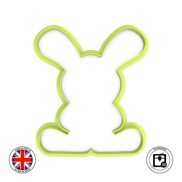 Large funny bunny Easter Cookie and Fondant cutter