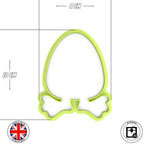 Cute running egg Easter Cookie and Fondant cutter
