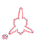 Peony Flower Calyx Template Cookie and Fondant cutter