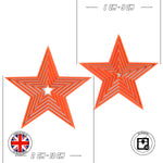 Set 10x Star 1cm to 10cm Cookie and Fondant cutter