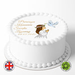 Personalised Pierwsza Komunia Święta Communion Girl 7.5in round edible cake topper decoration