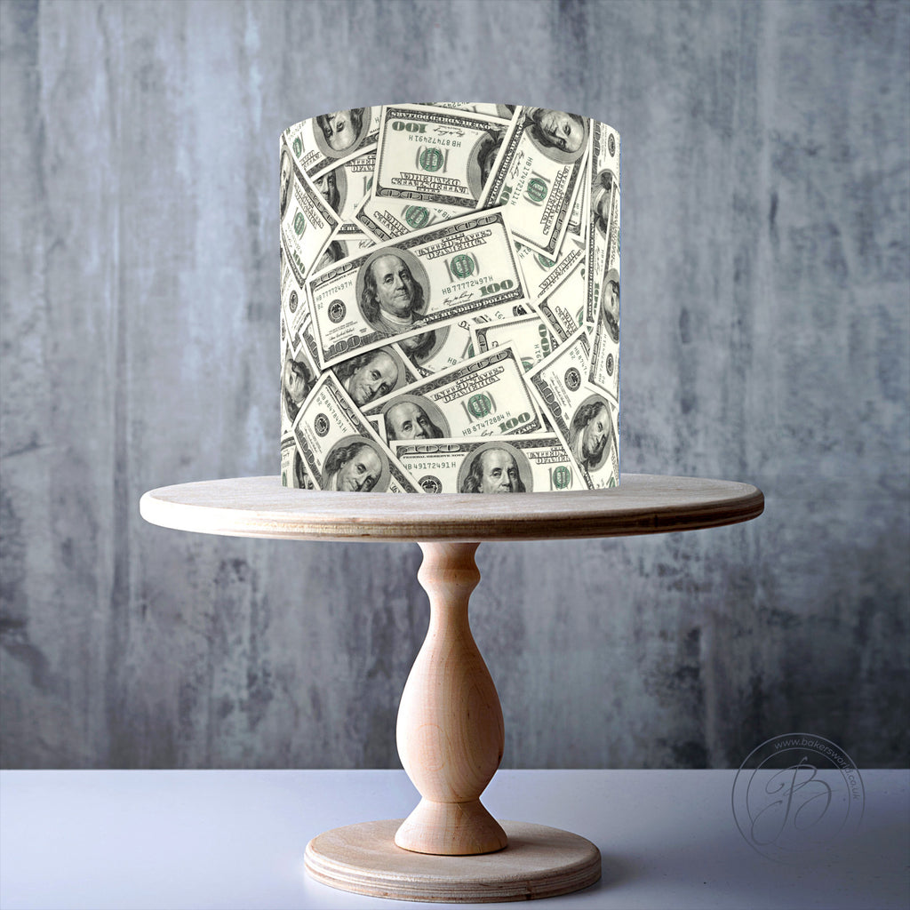 Money 100 Dollar Bill Face Edible Cake Topper Image Face Money Edible Cake  Money