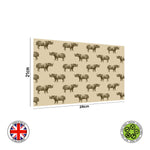 Beige and Sand Seamless Rhinos Pattern edible cake topper decoration