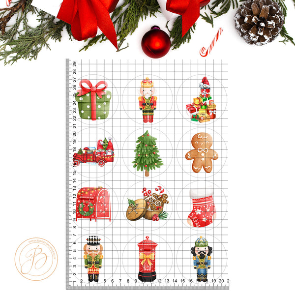 Christmas Cookies Watercolour Collection of edible decorations