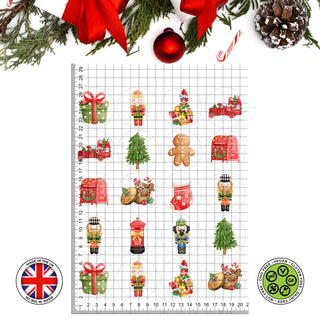 Christmas Cookies Watercolour Collection of edible decorations