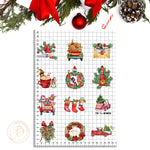 Christmas Cookies Watercolour Collection of edible decorations