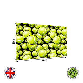 Tennis Balls Seamless Pattern edible cake topper decoration