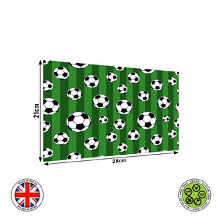 Footballs on a field Seamless Pattern edible cake topper decoration