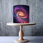 Spiral galaxy edible cake topper decoration