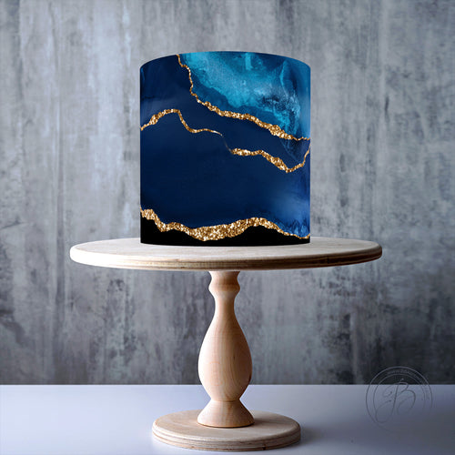 Marble Agate Cake Stand