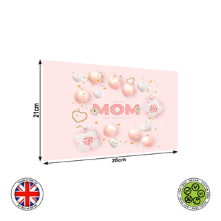 I LOVE YOU MOM mother's day edible cake topper decoration