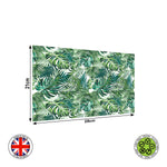 Tropical Leaves Seamless Pattern edible cake topper decoration