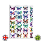 Watercolour butterflies (5cm) set edible cake topper decoration