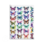 Watercolour butterflies (5cm) set edible cake topper decoration