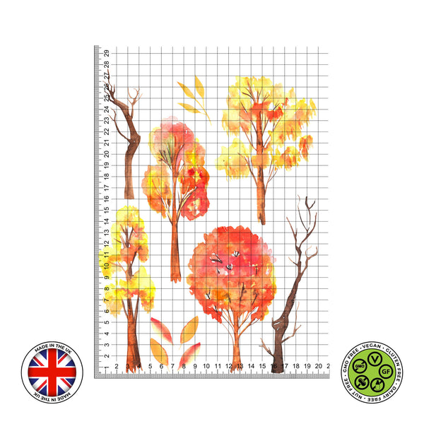 Autumn Trees Watercolour bundle edible cake topper decoration – Bakers ...