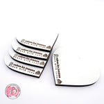 Personalised Premium White 6mm MDF Cupcake Coasters ( 10cm )