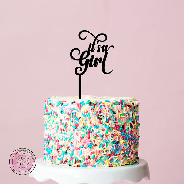 it's a Girl - baby shower cake topper