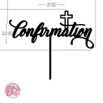 Confirmation cake topper