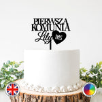 Personalised Pierwsza Komunia IHS - First Holy Communion cake topper