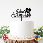 Personalised IHS First Holy Communion cake topper