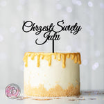 Personalised Chrzest Swiety - christening cake topper