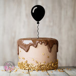 Balloon birthday cake topper