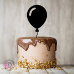 Large balloon birthday cake topper