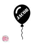 Personalised large balloon birthday cake topper