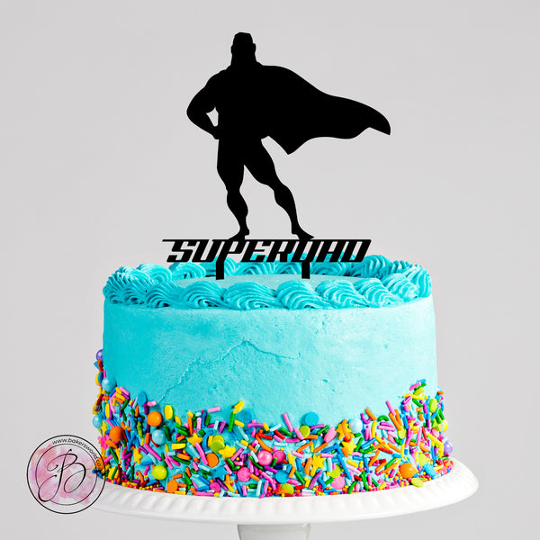 SUPERDAD - fathers day cake topper