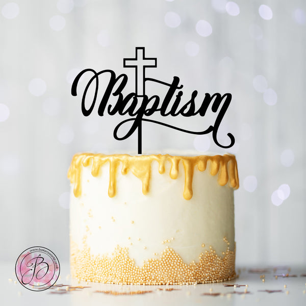 Baptism christening cake topper