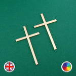 2x Christian Cross Cake Charm (5mm)