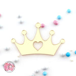 Princess Tiara Crown with Hearts Cake Charm
