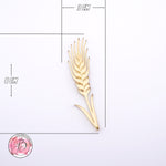 4x Ears of wheat barley Communion Cake Charms