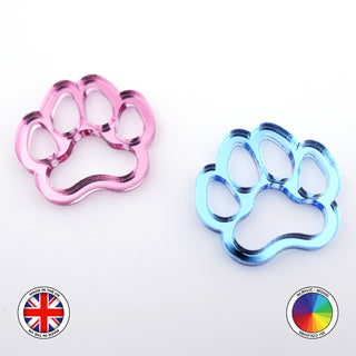 4x Puppy Paws Cake Charms